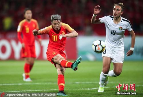 中国女足在小组赛顺风顺水。 图片来源：Osports全体育图片社